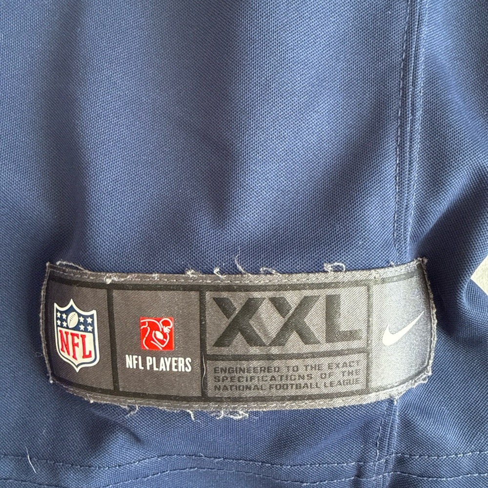 Men’s Nike Julio Jones #2 Tennessee Titans Vapor Lmtd Jersey Sz 2XL - Blue RARE - Picture 3 of 6